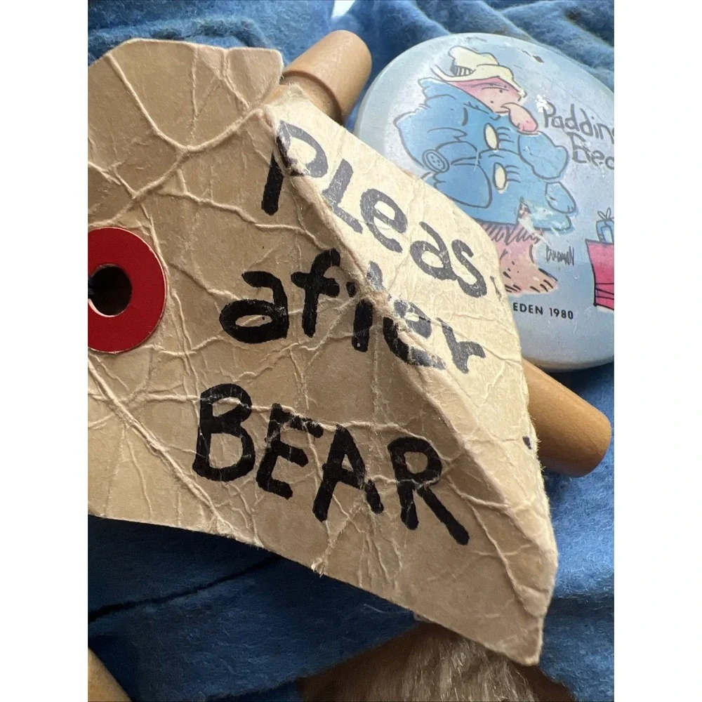 1978 Vintage Plush Darkest Peru Paddington London Bear Eden Toys w/Tags